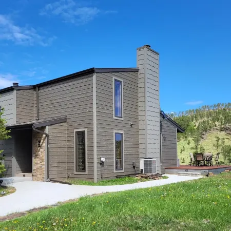 A beautiful mountain lake setting located in the 'Heart of the Black Hills'