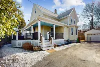 Classic charmer near the coast with with a firepit, outdoor shower, & beach gear