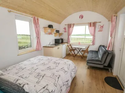 The Lazy Llama Shepherd Hut Campview Farm Stay Hotels in 