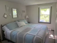 “Red Cottage” Manistee Lake Michigan Beach house w/new stairs to private beach