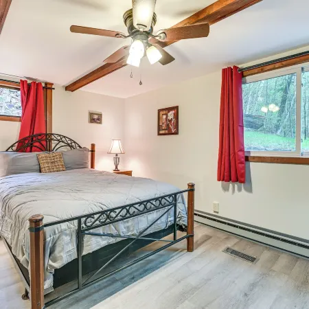 Lake-view Cabin w/ Furnished Deck in Hadley!
