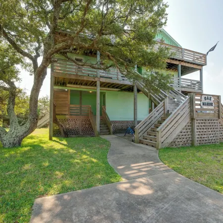 Quiet Hatteras Duplex with Decks ~ 1 Mile to Beach