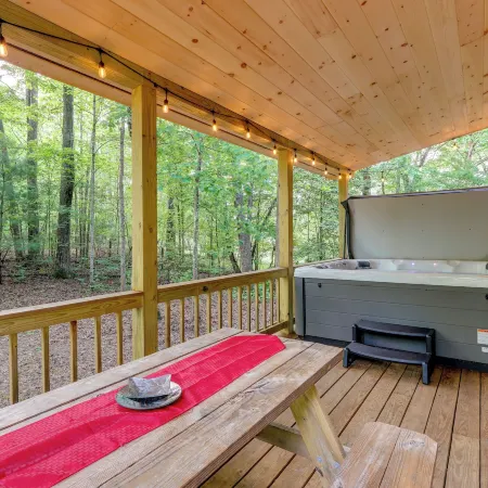Pet-Friendly Cabin w/ Hot Tub in Mineral Bluff!