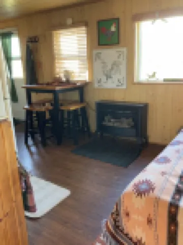 Located Behind a Tree Filled Garden Near Our Horse Barn and Farm Sanctuary.