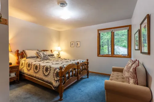 The Creek View Suite at Lily Bay Creek Homestead in the heart of Door County.