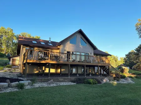 Spacious home with a large deck and ample space for beautiful sunset viewing!