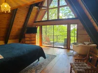 Private mountain cabin surrounded by Nat'l Forest! Visit wineries, hike the AT!