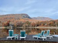 Gorgeous Lakefront Home with Mountain Sunset Views & Hot Tub!