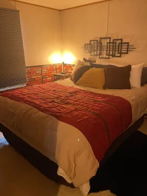 Lake views in fall, sleeps up to 4 with a hot tub.