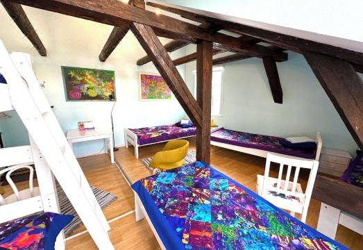 센트럴 호스텔 마당