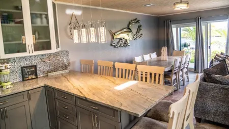 Beautiful Island Paradise on the canal