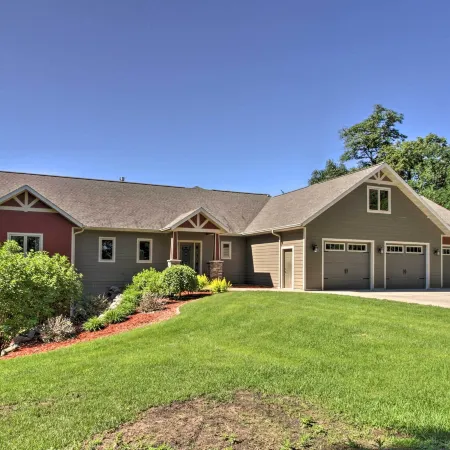 Dock, Hot Tub & Game Room: Luxe Lake Latoka Home