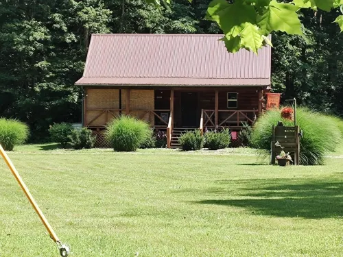 Welcome to our peaceful, rustic cabin in the Hocking Hills Area Hotels in Jackson County