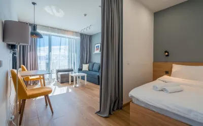 Ski in/Out, Gondola view in Atrium of New Gudauri Hôtels à proximité de : Georgia-Russia Friendship Monument