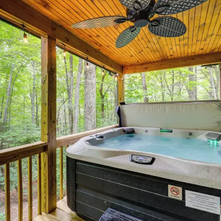 Private Cabin on 2 Acres Hot Tub, 10 Mi to Boone!