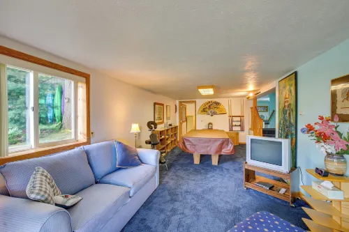 Sauna + Fireplaces! Lakefront Cadillac Retreat - 3-Star