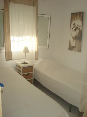 A Impressive Nudist Apartment with Terrace and Two Rooms, AC and Pool