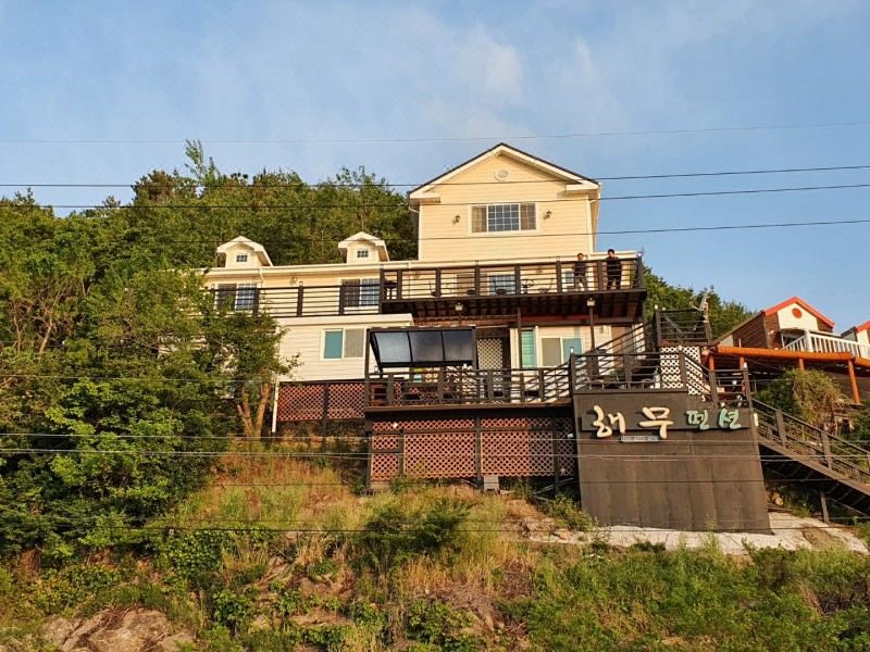 해무펜션에서 바라본 통영 오션뷰 이미지