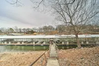 Lakefront Eucha Escape w/ Views & Boat Slip!
