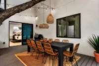 Modern Luxe South Lamar Retreat with Heated Pool, Game Room, and Outdoor Theater