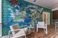 Art Sanctuary,  Pool & Ping Pong , Fire-pit patio