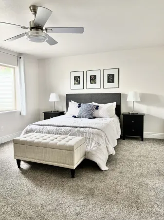 2B/1B Basement Apt Near Jordan Landing - Flexible Check-in/Out! Sleeps 6
