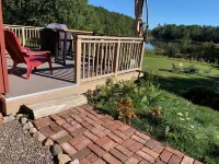 Family  friendly lakefront property on large wilderness estate with sandy beach