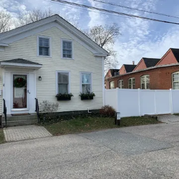 Exceptional location footsteps to beautiful downtown Mystic w/private driveway