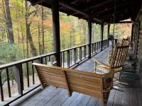 Log cabin, Blue Rdg. Mtn.,  A.T., Helton Crk falls, Vogel St. Park, near Helen