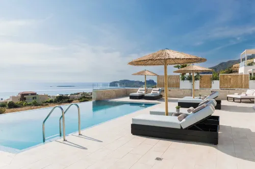 Actea Seaview Villas - "Free" Heated Pool & 800m Sea - Beach