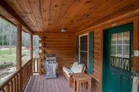 Charming Log Cabin with Fire Pit and Covered Decks - Cozy Mountain Retreat