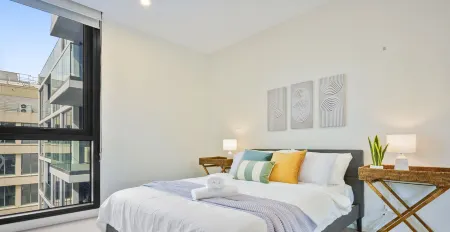 Kozyguru | Moonee Ponds | Modern 1 Bed Apt Parking Отели в г. Муни Пондс