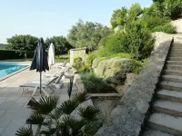 Charming 3 CH house in the countryside. Panoramic view of the Ventoux Hotels in Bedoin