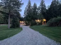 Cabins on Cortes Island, pet friendly, private near lake on large property.