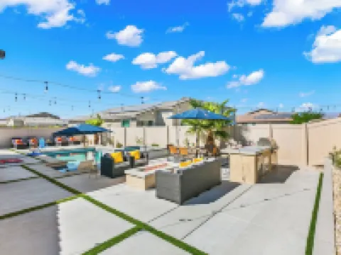 New Pool+Spa+Games+Large BBQ+Designer+Beautiful コーチェラのホテル