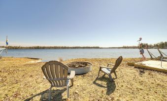 Deck and Scenic Views Lakefront Cottage in Hale!
