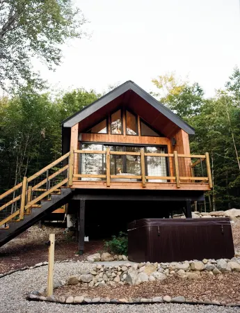 Nordic House - Glamping Cabin w Hot Tub, Sauna, Cold Plunge + Waterfront w Dock