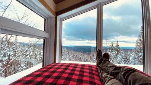 Panörama: Mini house in nature