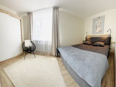 Stylish 1-bedroom apartment in city central near Port of Tallinn Hotel a 