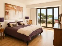 Villa avec piscine chauffée et magnifique vue mer - balcon