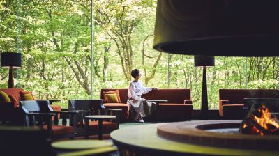 共有エリア 星野リゾート 奥入瀬渓流ホテルの写真