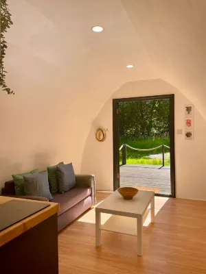 Nuthatch Cabin at Cloudshill Glade Hotels near Studland Naturist Beach