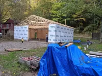 Cabin surrounded by Wayne National Forest and the Baileys Trail System