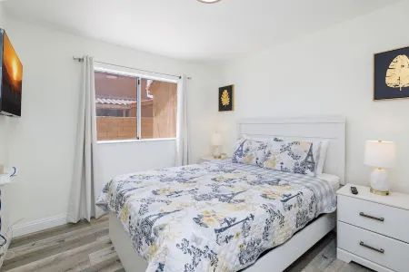 Modern home completely remodeled with FREE POOL AND SPA HEATING.