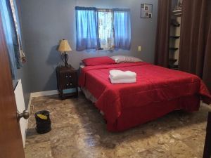 The cozy cabin, a quiet place to relax and have a pleasant time.