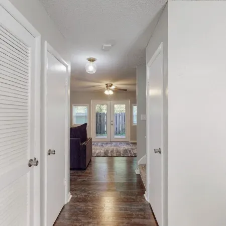 Stylish townhome, sleeps 8, pet friendly.