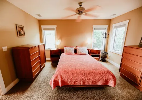 Stunning views of Leland Harbor & Fishtown, and sunsets between the Manitou's!