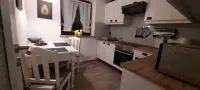 Large apartment with fireplace and washing machine