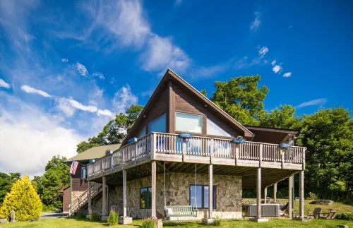 Mountaintop Cabin with Majestic Views - Hot Tub + Game Room + Pet Friendly