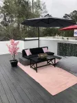 Newly constructed modern home with luxurious rooftop patio